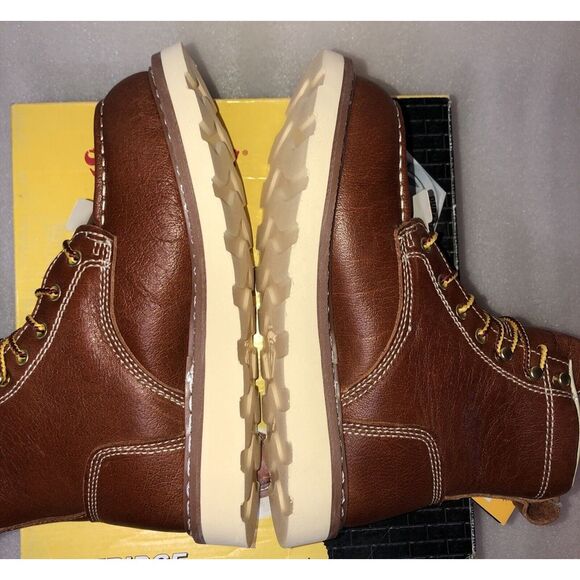 Herman Survivors Oakridge Brown Leather 6" Steel Toe Work Boots Men's Size 7 - Picture 14 of 16